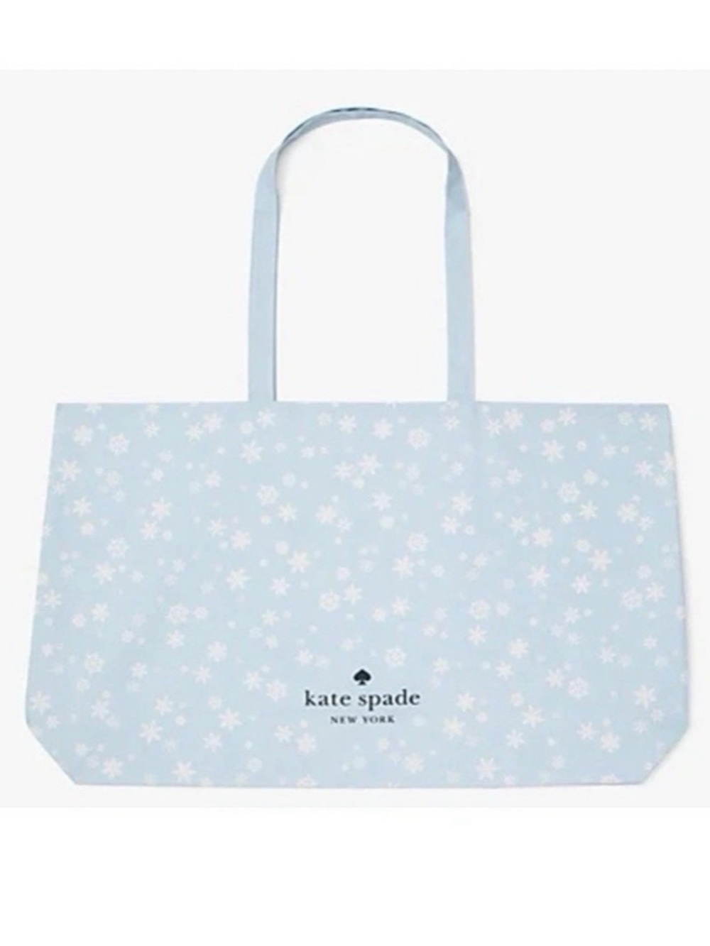 KATE SPADE Reusable Snowflake Fabric Tote Bag